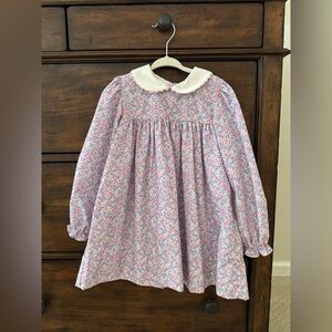 Floral Pink Kids Casual Dress
